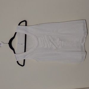 Mur Mur White blouse with ruffle detail Size Small Angelcore Lightweight‎ Boho